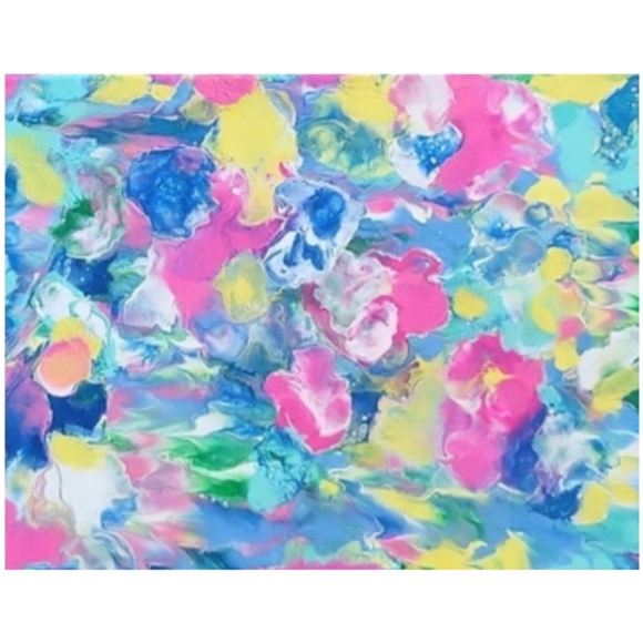 Hand Crafted Abstract Design 11x14 Inches Canvas Painting - Picture 4 of 4